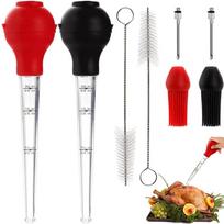 2 rinkiniai „Turkey Baster Food Grade Baster“ švirkštų rinkinys, skirtas maisto ruošimui ir šlifavimui red