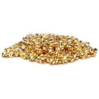 300pcs Small Bells DIY Mini Tiny Iron Jingle Bells with Hole for Craft Jewelry Festival Birthday Dec Gold