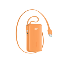 Joyroom JR-PR2L 35W 10000mAh Powerbank su Integruotais USB-C Kabeliais - Oranžinis