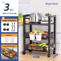 2025 Multifunctional Floor-Standing Kitchen Storage Rack: Multi-Layer Vegetable Basket Shelves