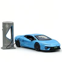 NEW 1/32 Lamborghini Temerario Supercar Alloy Model Car Toy Diecasts Metal Casting Sound and Light Car Toys for Children Vehicle mėlyna