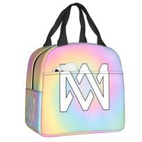 Custom Norway Music Songs Marcus Martinus Lunch Bag Women Cooler Thermal Insulated Lunch Boxes for Children School 22x20x13cm
