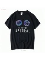 Yes Theyre Natural D20 Funny RPG Gamer T Shirt Wounisex Girl Long Or Short Sleeves Vintage Washed Unisex Streetwear Stylish S įvairiaspalvis