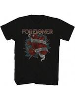 Foreigner Band Tee I Want To Know Adult Black Short Sleeve T Shirt 80s Rock Vintage Style Graphic Tees S įvairiaspalvis
