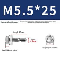 410 Stainless Steel Hex Head Self-Drilling Screws