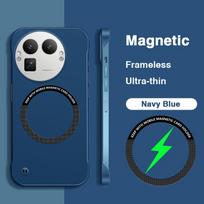 Magnetic Frameless Ultra Thin Phone Case for OPPO Realme GT 8 GT8 Pro 8Pro 5G Armor Hard PC Igh Quality Skin Friendly Back Cover realme GT8 Pro (China) tamsiai mėlyna spalva