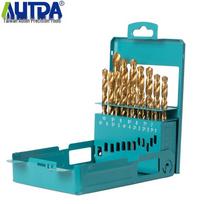 AUTDA HSS Titanium Coated Twist Drill Bit Set