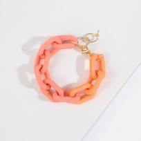 2025 Macaroon Color Acrylic Link Chain Bracelets for Women Korean Fashion Resin Men Bracelet Bangle Statement Y2K Jewelry Gifts