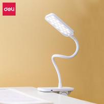 Deli 17858 LED Clip-On USB Rechargeable Desk Lamp