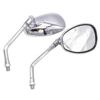 Chrome Motorcycle Mirrors Rectangular Handle Bar End Mirror  Motorcycle Accessories sidabras