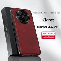 Dėklas Huawei Mate 50 Pro, magnetinis, elegantiškas, odinis, atsparus dėvėjimuisi, pilnai dengiantis objektyvą, neslystanti krašto rankena, apsauginis apvalkalas Huawei Mate 50 Pro