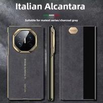 For Huawei Mate XTs dėklas Alcantara zomšas Telefono dėklas sulankstomas ekranas zomšas verslo viskas įskaičiuota Išmanusis dėklas for Huawei Mate XT Huawei Mate XT Ultimate brown