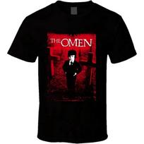 NOTEE Men's Delifhted The Omen Cult Horror Movie T Shirt T-Shirts Black S
