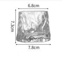 Creative Rotary Design Whisky Glass Foreign Wine Cup Special Glass Tumbler Cup white