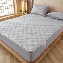 Vandeniui atsparus paklodė dygsniuotas čiužinys Protcetor kvėpuojantis paprastos spalvos čiužinio užvalkalas ir lovatiesė 140 * 200 160 * 200 2 Pillowcase50x75cm