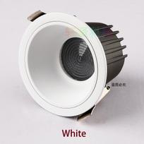 Vandeniui atsparus įleidžiamas šviestuvas 110V 220V Anti-Glare Korėtas Virtuvės Vonios Tualeto Karnizų Juodas Baltas LED Lubų Lempa Prožektorius 2.5inch 7W&Warm White 3000K