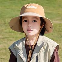Western Cowboy Children'S Bucket Hat Boys Fashion Sun Hat Outdoor Climbing Hat Uv Protection Basin Hat recommended age 3-10 years old (48-54cm) šviesios kavos spalvos