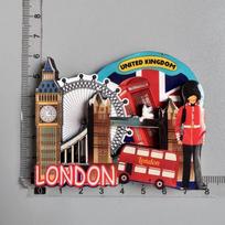 Anglija Magnetiniai lipdukai šaldytuvui Britiški šaldytuvo magnetai Jungtinė Karalystė Londono autobusas Big Benas Mančesteris Oksfordas Meškučių kolekcija Dovana