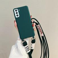 Lanyard Phone Case for Samsung Galaxy S24 S23 FE S25 Ultra S22 S21 Plus A16 A06 A55 A35 A25 A15 A05 A05S Crossbody Soft Cover Galaxy A55