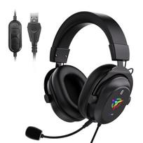 New RGB Over-Ear Gaming Headset with Microphone, Comfortable for Long Sessions, Wired for PC.