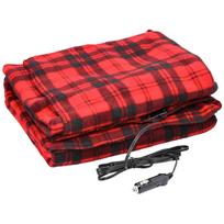 Red Car Heating Blanket Electric Car Blanket 12 Volt Long Cord Lightweight Electric Heating Throw