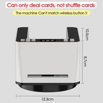 360° Rotating Electric Automatic Card Dealer Machine Poker Playing Cards Dispenser 2 Decks Games Cards Dealing Tools 2500mAh as shown