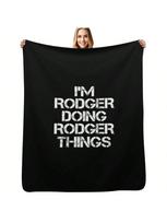 Rodger Name T Shirt - I'm Rodger Doing Rodger Things Name Gift Item Tee Throw Blanket Anime Decoratives For Sofa Blanket S įvairiaspalvis
