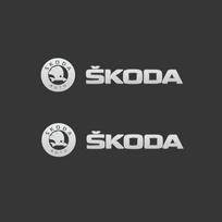 Car Windshield Wiper Decor Decals Metal Emblem Reflective Stickers Safety Warning Anti-Scratch Exterior Guard  For Skoda Octavia
