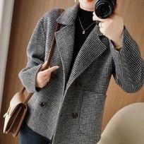 Woolen Coat Women's Autumn Models, Small, Short, Loose, Casual and Thin, Long-sleeved Tops XS