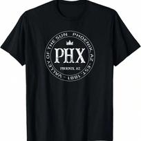 Phoenix AZ Patch Badge Logo T-Shirt S įvairiaspalvis