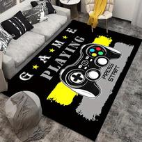Game Controller Rug, Non Slip Machine Washable, Gaming Themed Home Decor, Stylish Office Entryway Mat, Durable Floor Carpet 50x80cm