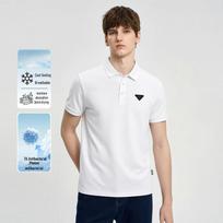 Jeep Men's 7A Antibacterial Ice-Feel Short Sleeve Polo Shirt 4XL