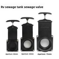 Dual-Function Drain/Gate Valve for Clean/Sewage/Black Water Tanks (Motorhome/Camper/Caravan) 50MM