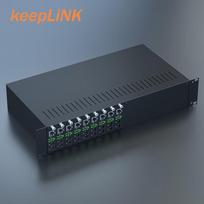 keepLINK KP-9000-2U-2P-3S14 14-Slot Fiber Transceiver Rack