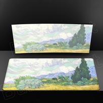 400×900 Mouse Pad Cartoon Van Gogh Gamer Keyboard Soft Desk Mat Computer Game Accessories Mousepad Anime Mats Desktop Decoration 300x600x2mm