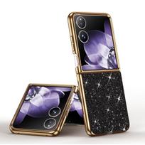 For Xiaomi Mix Flip Case Slim Shinny PU Leather Foldable Folio Electroplating Phone Case Cover For Xiaomi Mix Flip PC juoda