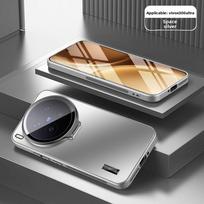 Dėl VIVO X300 Ultra dėklo Kietas Matinis Su Stovu Magnetinis Objektyvo Apsauginis Galinis Dangtelis Dėklas Dėl VIVO X300 Pro X300Ultra Telefono Korpuso vivo X300 Ultra sidabras