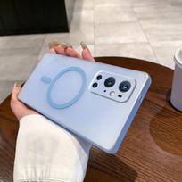 OnePlus 9 8 Pro dėklas Kietas PC Magnetinis Belaidžio įkrovimo Plonas Apsauginis Galinis Dangtelis Dėklas OnePlus 8t 9RT 1+9 Telefonui For OnePlus 8T mėlyna