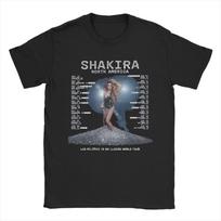 Shakira Albums LAS MUJERES Ya No Lloran  Tee Shirt for Men Women Graphic Printing T Shirts Tour 2025 Cotton Clothing S įvairiaspalvis