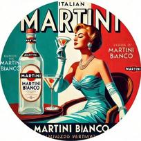 Wall Art Metal Sign Martini Bar Retro Decor