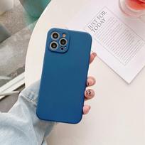Camera Protection Phone Case For iPhone 11 12 13 14 15 16 Pro Max XS X XR 7 8 Plus SE 2020 Shockproof Bumper Back Cover Cases iPhone 12 mėlyna