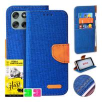 Etui Do Motorola Moto G56 Obudowa Canvas Case Na Magnes Portfel + Szkło 9H