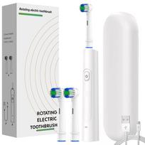 Išmanus besisukantis elektrinis dantų šepetėlis, 3 režimai, įkraunami besisukantys elektriniai dantų šepetėliai, suderinami su Oral B atsarginėmis galvutėmis