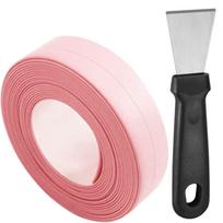 Caulk Tape Waterproof Self Adhesive,Razor Blade Scraper,Bathtub Caulk Strip Sealant Tape Sealing Strip for Kitchen Countertop