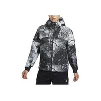Nike ACG Rope De Dope All Over Print Zip Up Hooded Sports Long Sleeve Cotton Jacket Women jackets Coal-Black FN1920-060 S