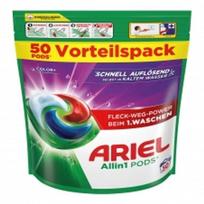 Ariel All-in-One spalvotos kapsulės skalbimo priemonė, 50 vnt.