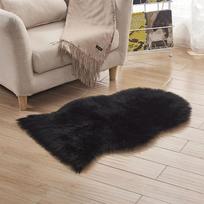 Plush Imitation Wool Rug for Living Room: Decorative Floor Mat, Chair Pad, or Bedside Cushion 40x60