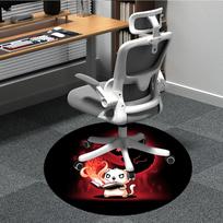1pc Magic Cat Office Round Area Rug, Under Office Chairs Bedroom Living Room Home Decor, Room Deco, Available in Various Sizes 173 80cm by 80cm