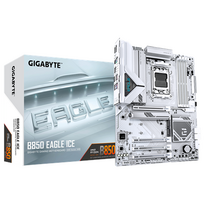 GIGABYTE B850 EAGLE ICE | AMD processor family | AM5 processor socket | DDR5 | Supported hard drive interfaces: SATA, M.2 | 4 SATA connectors