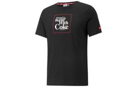 PUMA X Coca Cola Puma X Coca Cola T Shirts Men's Black Crew Neck Moderate Straight Fit 536158-01 M